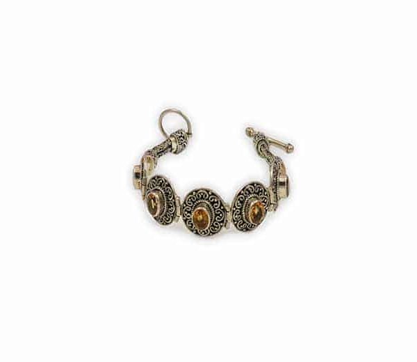 Citrine & Sterling Silver Bracelet